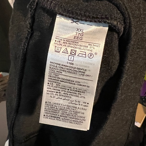 NWOT Old Navy Dark Gray High Rise Stevie Pants Leggings w/ Wide Waistband XXL - Picture 5 of 7